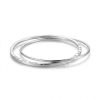 Four Leaf Clover Silver Double Bangle For Women