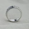 Anillo de plata de ley 925 para hombre - Diseño giratorio de la suerte