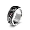 Anillos giratorios de plata de ley 925 - Granate