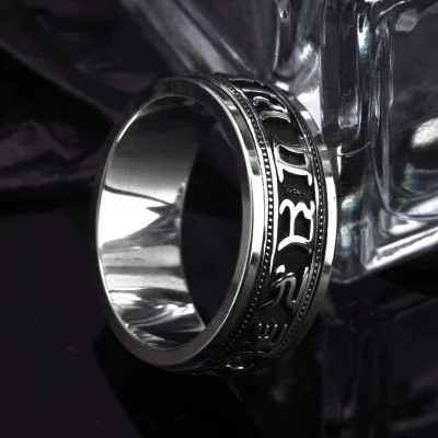 925 Sterling Silver Spinner Rings for men