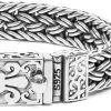 Pulsera de malla de plata 925 tejida a mano con intrincados detalles para hombre.,