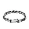 Bracciale in argento sterling 925 - Catena intrecciata