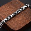 Bracciale in argento sterling 925 con corpo a catena intrecciata