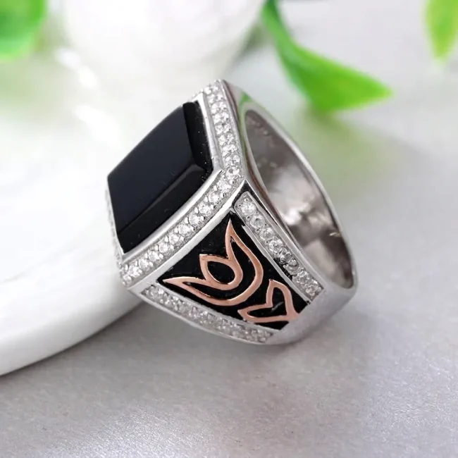 The Jewellery You'll Still Reach For Years From Now 3 Handmade sterling silver square black agate ring