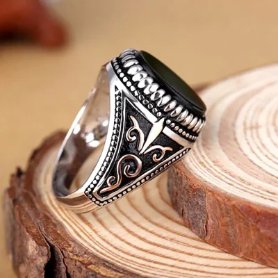 Handmade Ottoman sterling silver signet ring