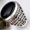 men's silver signet ring