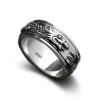 Anillos giratorios de plata de ley 925 - Dragón