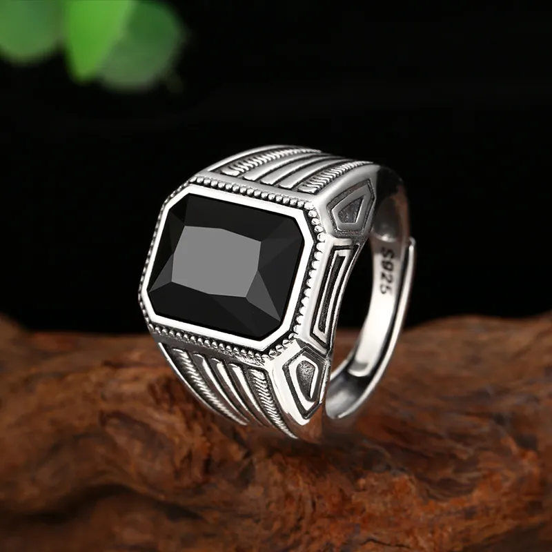 Adjustable handmade sterling silver ring