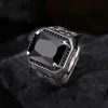 Heavy handmade sterling silver ring for men