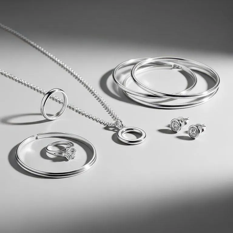 925 sterling silver jewelry including bracelets, rings and necklaces