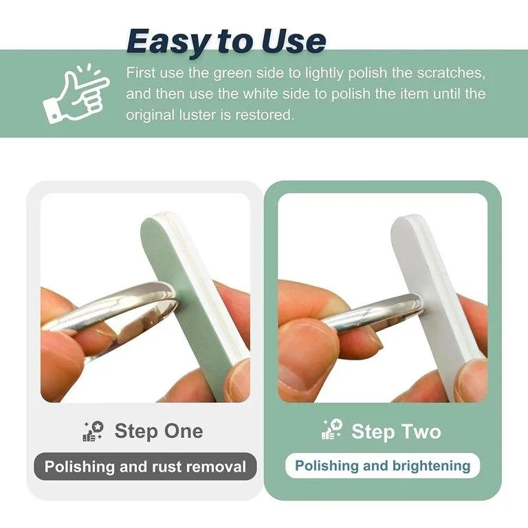 How to use a silver polishing stick to clean a sterling silver Cuban link bracelet